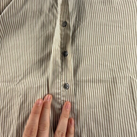 MAX MARA WEEKEND Striped Button Up Shirt Long Sleeve Italy Cotton Blend Women - Picture 11 of 16